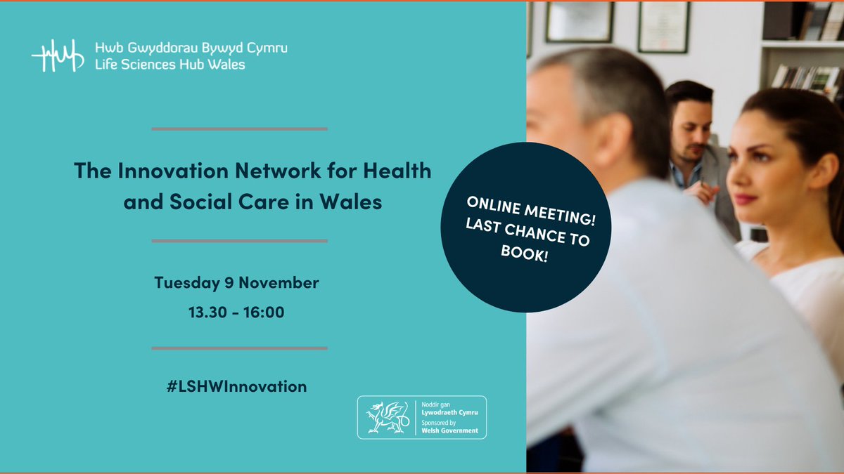 lshubwales's tweet photo. 🔊 Just a day away! 

The Innovation Network for Health and Social Care in Wales is here. 

Book your spot today 👉 https://t.co/2Iqg7uOZ9f

#LSHWInnovation
#Health
#Industry 
#SocialCare 
#NHSWales https://t.co/brQHSleVQS