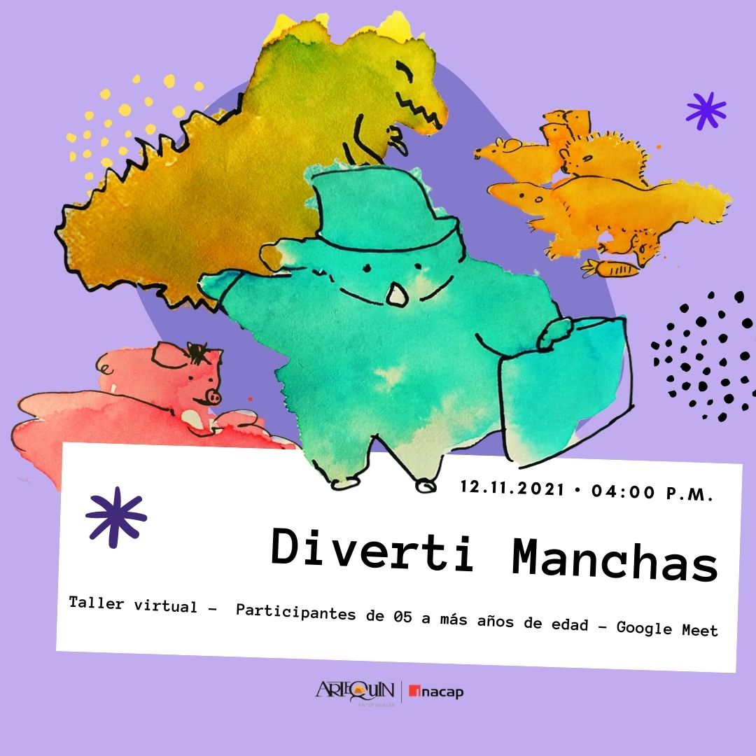 Artequin_Antof's tweet photo. #tallervirtual #arte #hirameki
🎨Inscríbete y encontrémonos este viernes 12 de forma virtual a las 16:00 horas para  crear a partir de manchas, personajes divertidos protagonistas de tu propia historia.

Link de inscripción aquí
https://t.co/i1kHi86Dqb https://t.co/LNvwC726o2