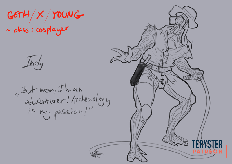 veggetery's tweet photo. Second character, Indy unit! Done during our #N7Day  #twitchstream 🔥
Love this guy's backstory, will share it along with colored version over on my patreon very soon! https://t.co/Nyxd0yzKQe