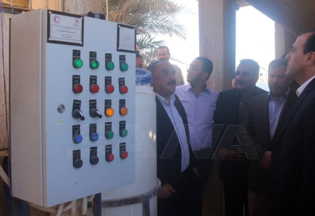 eye_syrian's tweet photo. The completion rate of rehabilitating the water stations in Deir ez-Zor has reached 90 percent.

#Syria https://t.co/gTsgQYyN0X