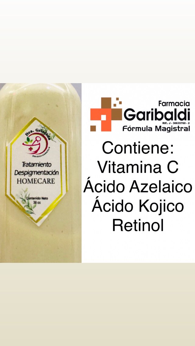 griferlo's tweet photo. Nueva Fórmula despigmentante, solo en FARMACIA GARIBALDI, valencia https://t.co/hOrjbDau1W