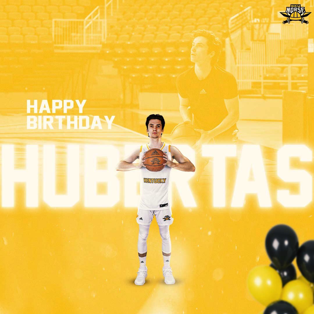 NKU Men's Basketball 🏀 (@nkunorsembb) on Twitter photo Norse Nation, join us in wishing <a href="/HubertasP/">Hubertas Pivorius</a> a HAPPY BIRTHDAY!🎉🎉🎂
#NorseUp #NextPlay Norse Nation, join us in wishing <a href="/HubertasP/">Hubertas Pivorius</a> a HAPPY BIRTHDAY!🎉🎉🎂
#NorseUp #NextPlay