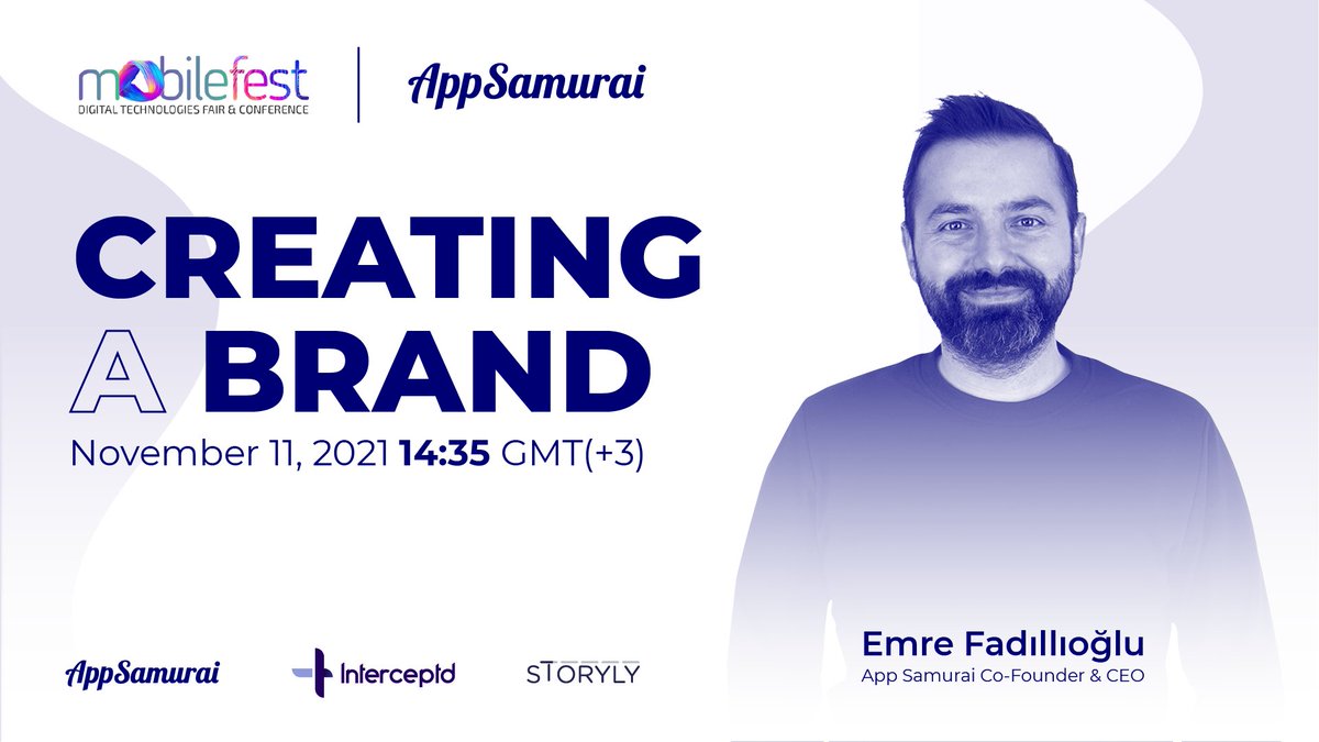 Interceptd (@interceptdcom) on Twitter photo Set your alarms for an insightful discussion🚀:“Creating A Brand”
Our CEO, <a href="/emrefa/">Emre Fadıllıoğlu</a> , will be on Mobile Fest’s panel with Gönül Kamalı - Software and ICT Committee Member of HİB and Batu Sat - Co-Founder & CEO of Mall IQ, Inc. on Nov 11 14:35 GMT(+3).
Join Us! Set your alarms for an insightful discussion🚀:“Creating A Brand”
Our CEO, <a href="/emrefa/">Emre Fadıllıoğlu</a> , will be on Mobile Fest’s panel with Gönül Kamalı - Software and ICT Committee Member of HİB and Batu Sat - Co-Founder & CEO of Mall IQ, Inc. on Nov 11 14:35 GMT(+3).
Join Us!