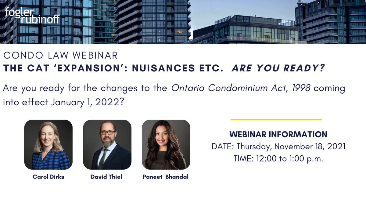 FoglerRubinoff's tweet photo. Join our #condo team on Nov.18th as they outline everything you need to know about the CAT Expansion. Register here: https://t.co/c6mQu0QDZ7 https://t.co/ZUwZAszIzi
