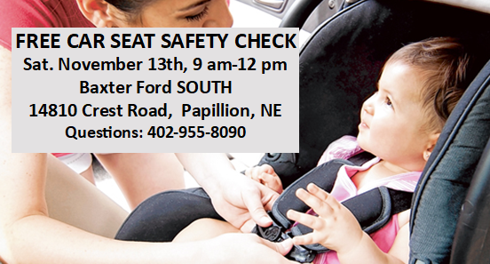 According to <a href="/NHTSAgov/">nhtsagov</a>, 46% of car seats and booster seats are used incorrectly!! Get your car seat checked this Saturday. <a href="/SarpySheriff/">Sarpy County Sheriff's Office</a> <a href="/sarpycasshealth/">Sarpy/Cass Health</a>