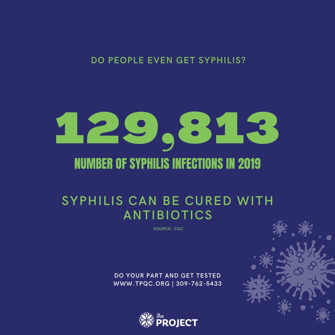 In 2019, nearly 123,000 cases of syphilis were diagnosed in the US. If left untreated, syphilis can have serious health effects. Thankfully it is easy to test for and treat.

Get tested for syphilis and other STDs at no-cost with The Project: tpqc.org/STD