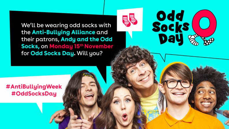 🧦 Today is the start of Anti-Bullying Week, we begin with #OddSocksDay which is about raising awareness of bullying across the UK 🧦 

#AntiBullyingWeek 
#OneKindWorld 
#UnitedAgainstBullying
@antibullyingalliance 

Why don’t you tweet us your #oddsocks 🙂