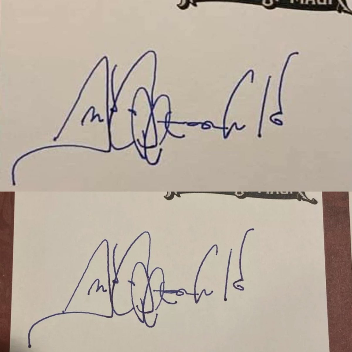 Alek_Douglas_64's tweet photo. @TalkShopLive Why are you selling fraudulent items? The @D_Copperfield signed bookplates are CLEARLY autopen signatures, &amp; now you're refusing to offer refunds for the @simonschuster-Copperfield's lies &amp; misrepresentation? A good was offered for sale, said good was NOT delivered. https://t.co/v3BFSkv1xj
