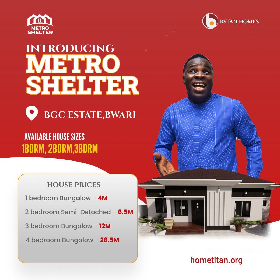 bstan_group's tweet photo. It’s not just where you can buy land or property in Nigeria, but where to get the best deals that suits your pocket is what matters when you want to buy a property.

Metro shelter is one of those plans where you can get affordable houses in any place of your choice in Nigeria https://t.co/0w0NVMqzz5