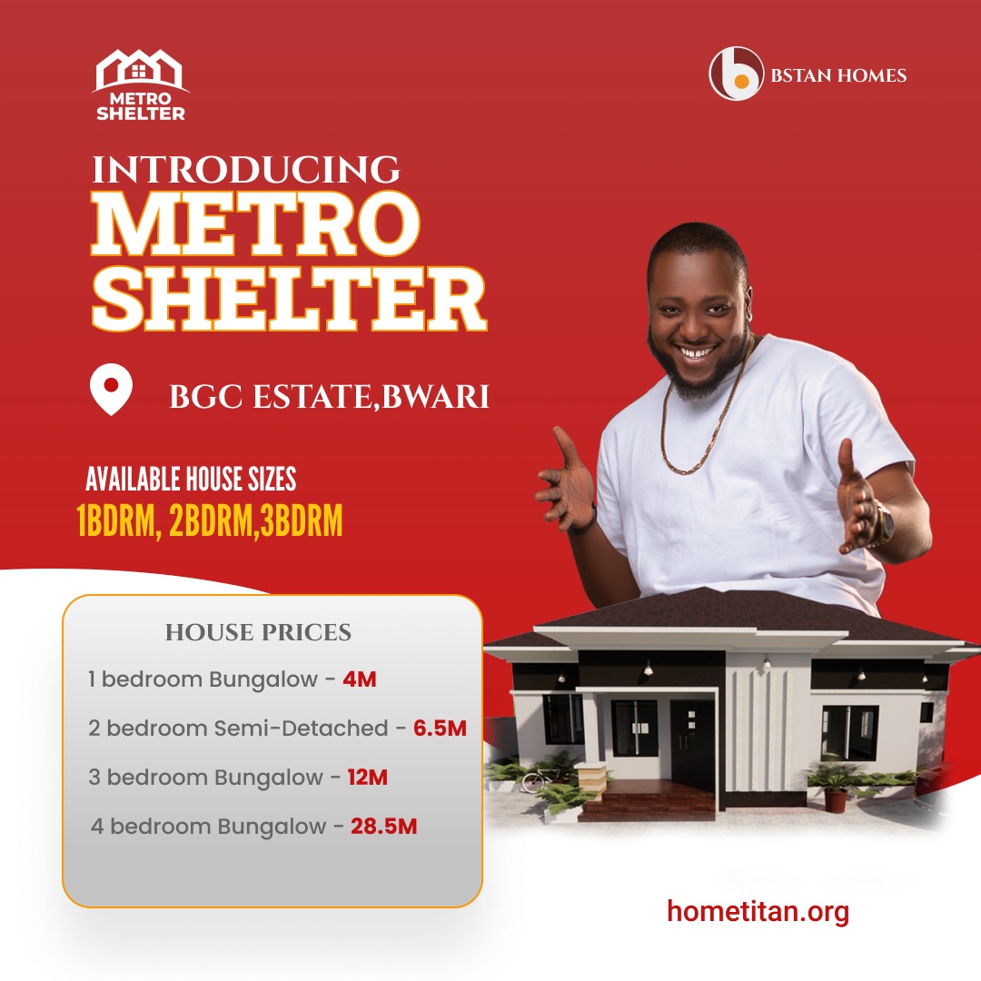 bstan_group's tweet photo. It’s not just where you can buy land or property in Nigeria, but where to get the best deals that suits your pocket is what matters when you want to buy a property.

Metro shelter is one of those plans where you can get affordable houses in any place of your choice in Nigeria https://t.co/0w0NVMqzz5