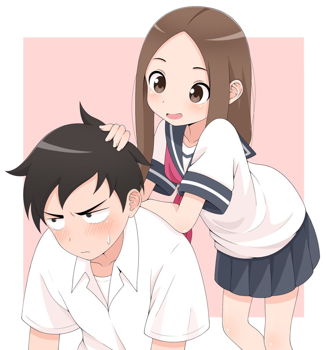 #ito_kashiwamochi #karakai_jouzu_no_takagi-san #nishikata #seifuku #takagi-san...