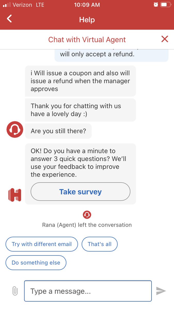So disappointed with Hotels.com! After our stay in a filthy and moldy hotel they promised a coupon and a refund. We have yet to receive the refund.