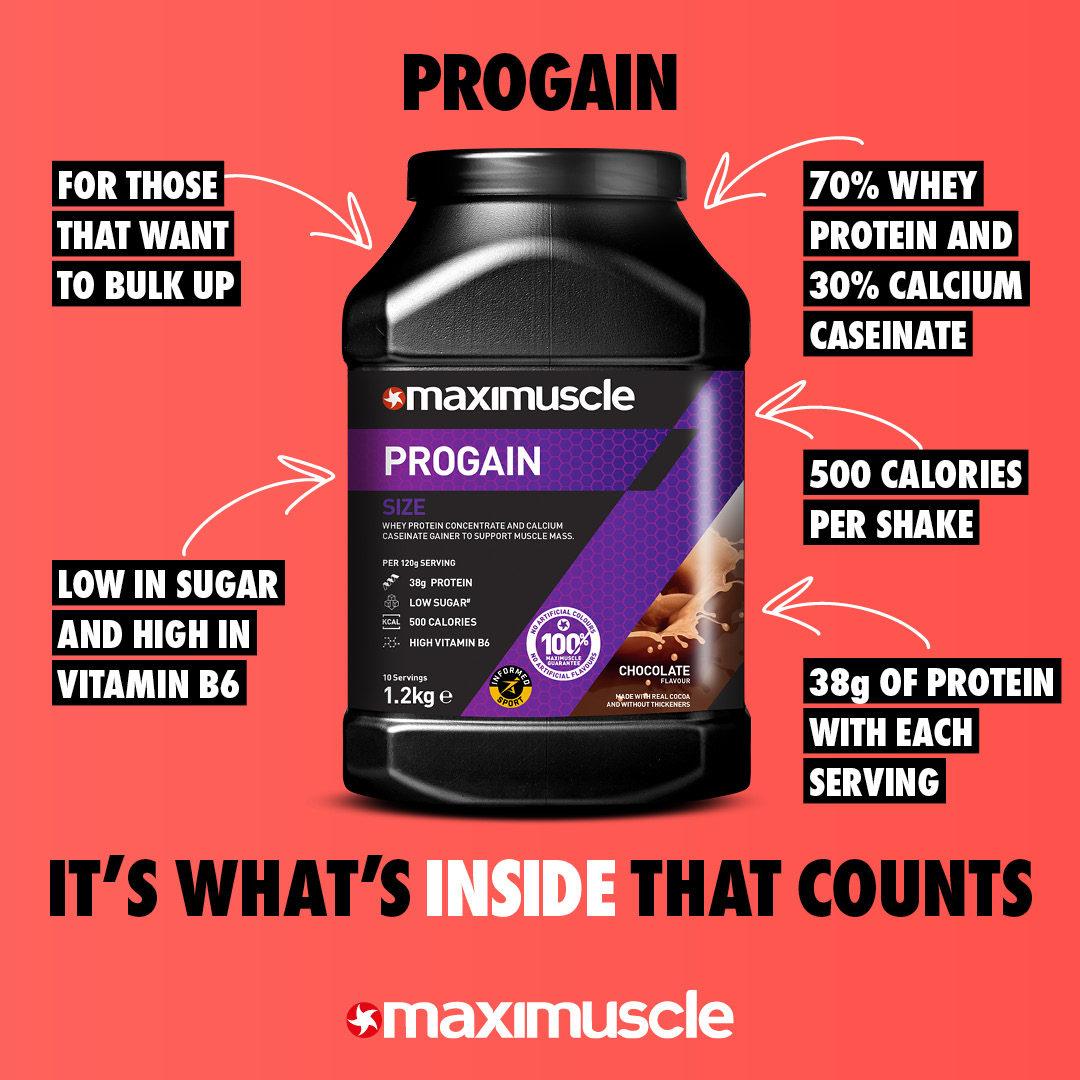 Maximuscle's tweet photo. Want to bulk up? Progain is perfect for you βοΈ
A scientifically proven blend of high-quality whey protein that supports building size and muscle mass πͺ
Time to get those gains! Hit the link π https://t.co/Xdw8bEelMS
#Maximuscle #Progain #Protein #ProteinShake #ProteinPowder https://t.co/7ZG0xqYjfX