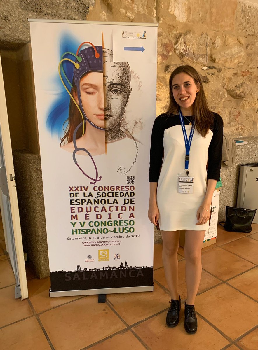 Hace 2 años tuve la oportunidad de presentar lo que ha sido mi TFG sobre la enseñanza del profesionalismo en el grado de medicina en el Congreso de <a href="/Sedem_ORG/">Sociedad Española de Educación Médica</a> en Salamanca, gracias a <a href="/larbeam/">Leire Arbea</a> y su Proyecto de Identidad Médica en <a href="/MedUNAV/">Facultad de Medicina # Universidad de Navarra</a> . Un aprendizaje y recuerdo preciosos ❤