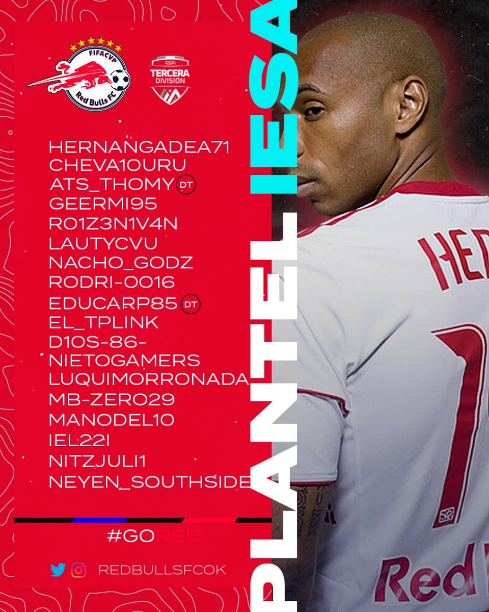 LDeprolijos's tweet photo. Gracias a la gente de @redbullsfcok por confiar en nosotros. Esta es la banda que nos va a representar esta temporada en la 3ra de @IESAFIFAar https://t.co/GnT80yvzPu