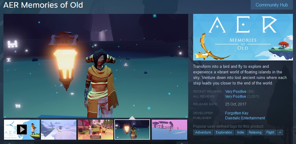 ForgottenKeySE's tweet image. We made it! You helped us push the reviews to over 3000 for the aggregated score! :D store.steampowered.com/app/331870/AER…