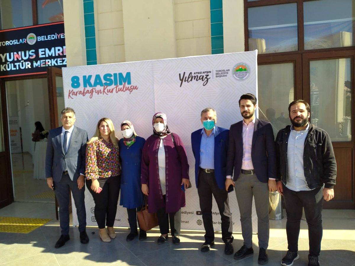 Başkanımız Sn. Necdet YENİ ve Başkan Yardımcılarımız ile birlikte Toroslar Belediyemizin 8 Kasım Azerbaycan Karabağ Kurtuluşu vesilesi ile düzenlemiş olduğu "Vatan Muharebesi Tek Millet İki Devlet" konferansına katılım sağladık.