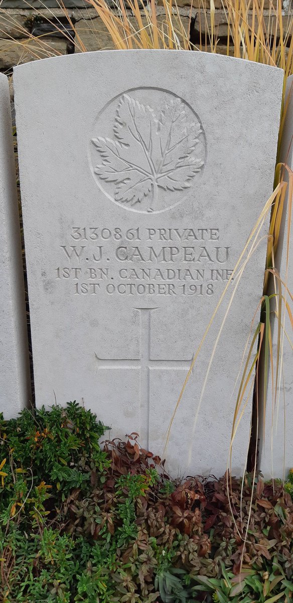 patmdennis's tweet image. Among twenty-eight 1st Bn CEF #conscripts to be killed on 1 October 1918 was Private Walter Campeau, a 26 year-old machinist from #WindsorOntario. We will remember them.