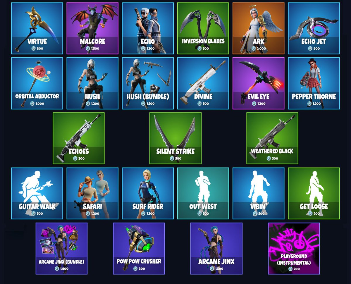 Globule_YTB's tweet photo. Petit aperçu de la boutique du jour <3
Code créateur : LL_GLOBULE_LL
Merci pour votre soutien ❤
#codecreateur #createur #fortnite #boutique #boutiquefortnite #soutien #codecrea #globule #twitch https://t.co/nHbPg0uJoC