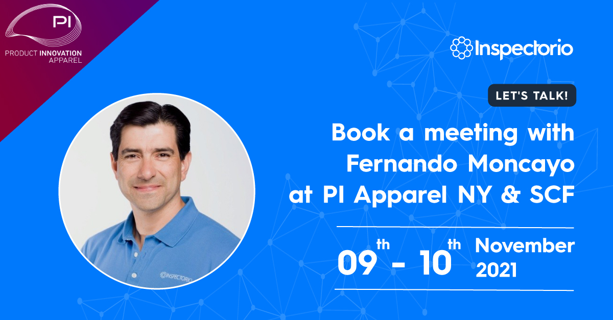 inspectorio's tweet photo. Are you coming to @PI_Apparel NY &amp; SCF 2021? We can't wait to meet you in #NYC! 

Learn how #Inspectorio can help you prepare for the future of quality, compliance, and #supplychain! Book a meeting with Fernando Moncayo ➡️ https://t.co/EUoHW2vgBh 

Or stop by booth 36 to say hi! https://t.co/pHuRzNNZVR