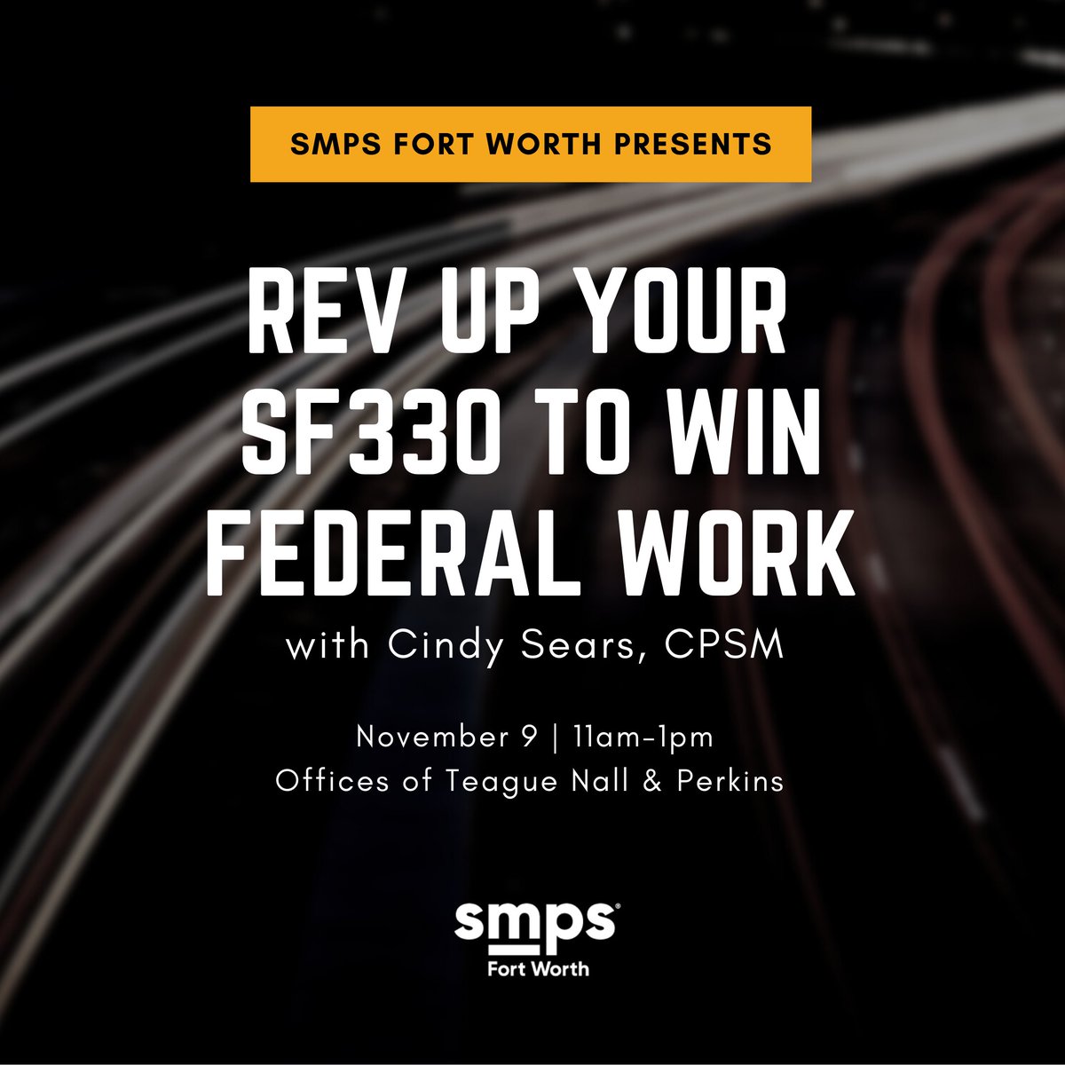 Don't miss our event tomorrow featuring Cindy Sears, CPSM as she shares SF330 best practices to make your firm stand out. Registration closes at 5pm today, so register ASAP! bit.ly/3jG0Q4z