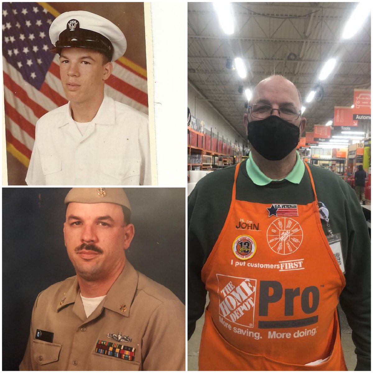 chris73nb's tweet photo. This is John our Pro supervisor. Thanks for the pics and your service to our country.
#HomeDepotVets
#VeteransDay
@BGHomeDepot3864 @johnlemireTHD @THDJohnG @DorthanalL @DebraBakerHD @cgerdemann https://t.co/Dp3ux8fCsz