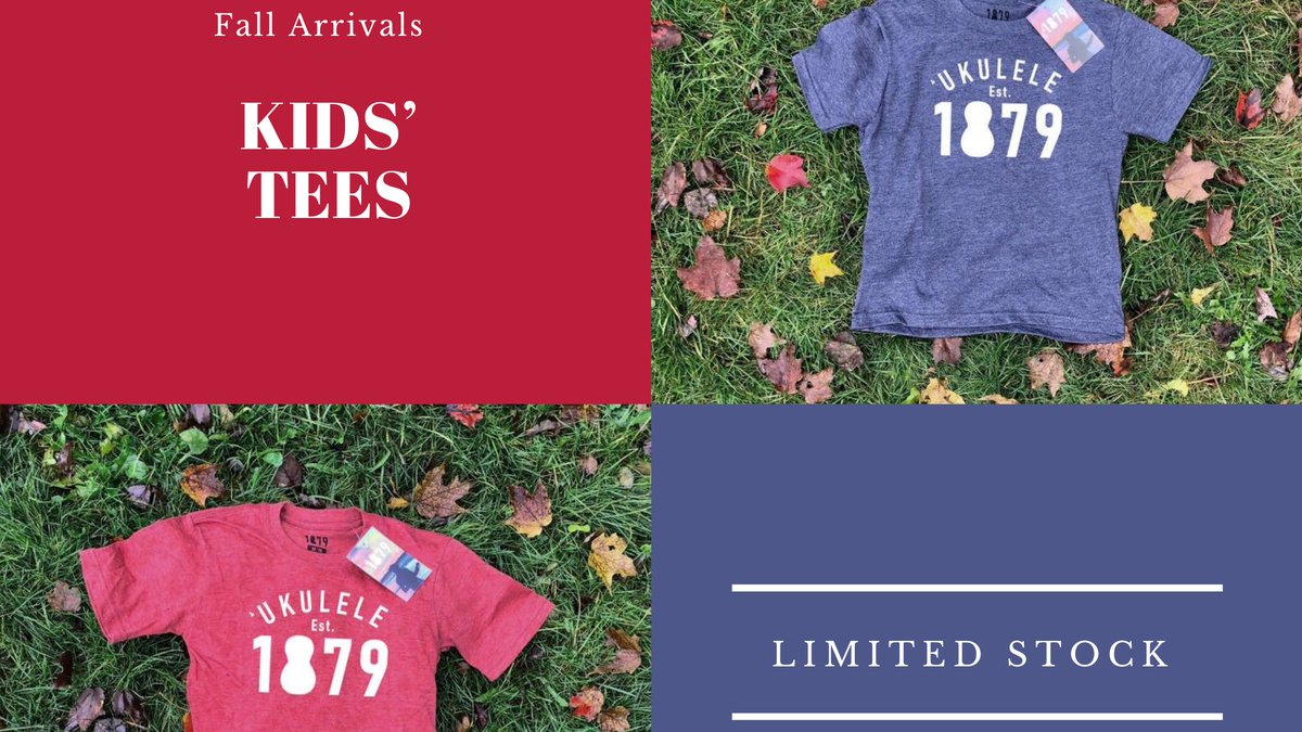 1879Apparel's tweet photo. The first of our new fall arrivals. Kids’ Tees in Red and Navy are lightweight and have a super soft feel with seamless neckband and body.
Legendary @stanfields1856 quality.

#1879apparel for #ukulelekids https://t.co/zNwFH8mvAe