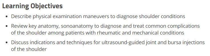 Minna Kohler, MD, RhMSUS (@minnakohlermd) on Twitter photo Join us at 330p: clinical approach to the painful #shoulder. Review exam maneuvers, sonoanatomy, injection techniques! #ACR21 <a href="/JKolfenbach/">Jason Kolfenbach</a> <a href="/MymaAlbaydaMD/">Myma Albayda, MD, RhMSUS</a> #POCUS #ultrasound #ACR21 Join us at 330p: clinical approach to the painful #shoulder. Review exam maneuvers, sonoanatomy, injection techniques! #ACR21 <a href="/JKolfenbach/">Jason Kolfenbach</a> <a href="/MymaAlbaydaMD/">Myma Albayda, MD, RhMSUS</a> #POCUS #ultrasound #ACR21