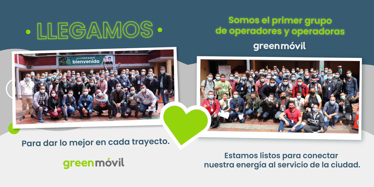 Hoy, con gran satisfacción recibimos al primer grupo de operadores/as Green Móvil. 
Nuevas ilusiones, sueños y sonrisas que llegan a ser parte de la movilidad eléctrica de nuestra ciudad.
#greenfans #Bogotá #movilidadelectrica #fontibón #buses #conductor #conductora #operadores