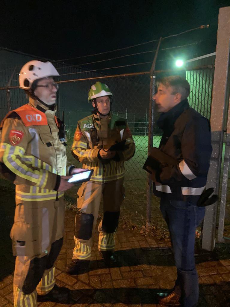 Vanavond weer eens een #CoPI oefening meegedraaid als #OvD-Bz. Blijft leuk en leerzaam om medewerking aan te verlenen.