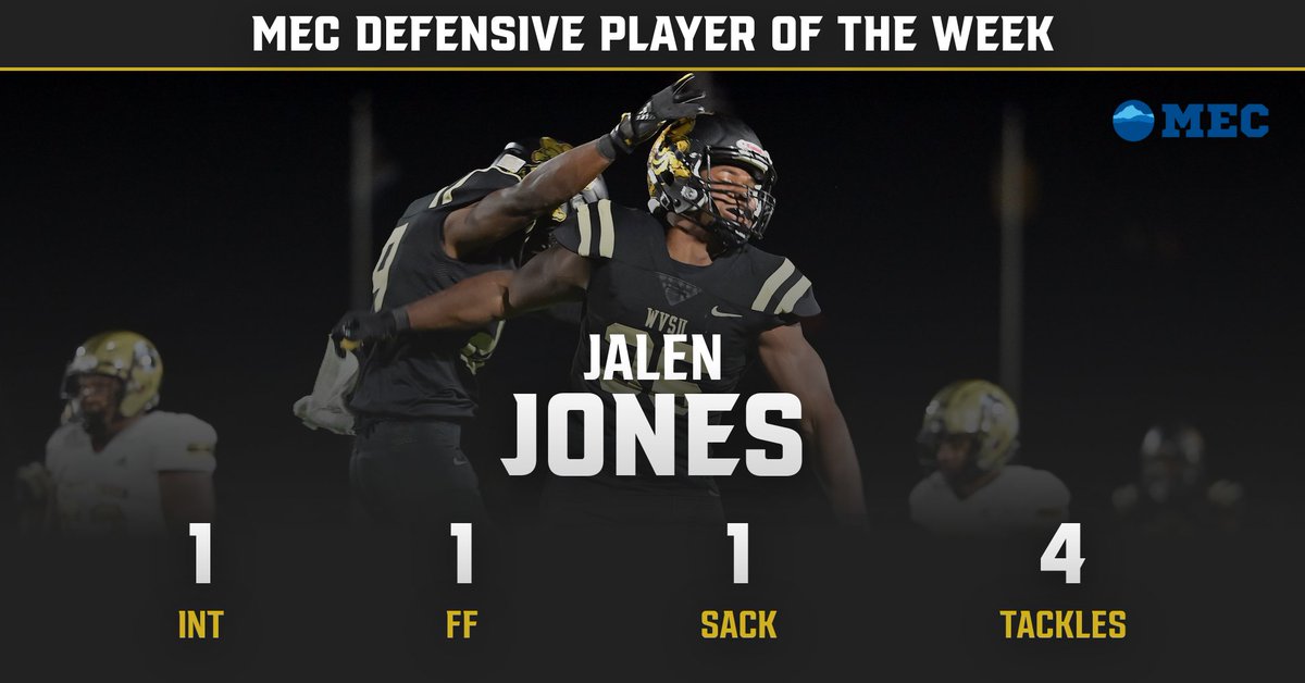 WVSU Athletics (@wvsu_gojackets) on Twitter photo 🏈 | Congrats to Jalen Jones for being named the Mountain East Conference Defensive Player of the Week!
📰 bit.ly/3D281vF
<a href="/WvsuFootball/">WVSU Football</a> #GoSTATE 🏈 | Congrats to Jalen Jones for being named the Mountain East Conference Defensive Player of the Week!
📰 bit.ly/3D281vF
<a href="/WvsuFootball/">WVSU Football</a> #GoSTATE