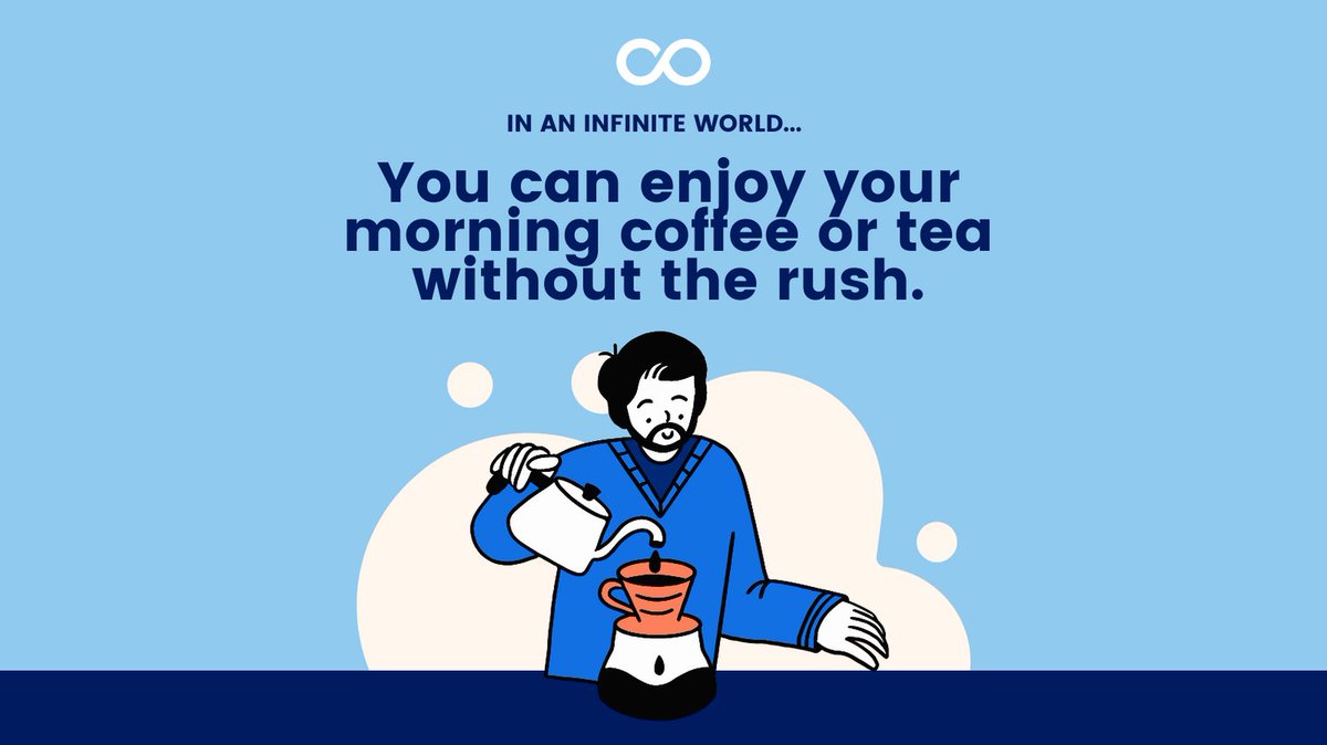 CosmicMobility's tweet photo. In an infinite world... You can finish your morning coffee or tea before it gets cold.

What would you do with your time if your income was automated? Let us know in the comments.

#cosmicgo #infiniteworld #automatedincome https://t.co/LMbb1lo40p