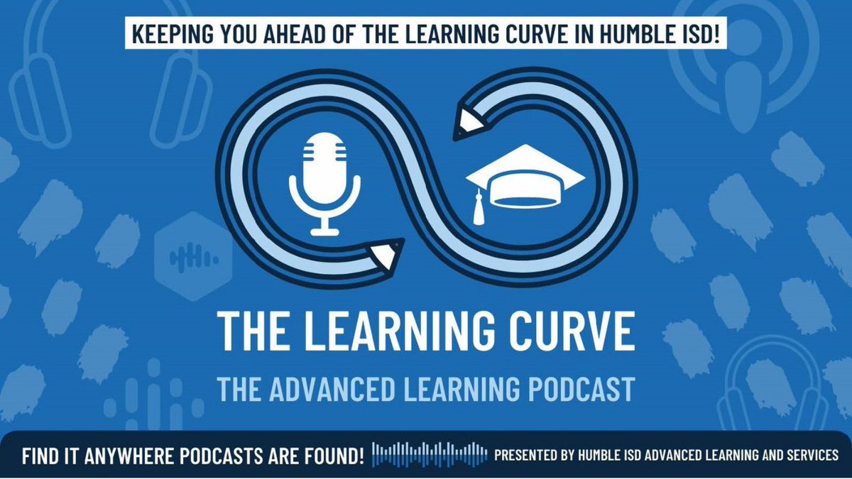 🎙𝗔𝘁𝘁𝗲𝗻𝘁𝗶𝗼𝗻 𝗣𝗼𝗱𝗰𝗮𝘀𝘁 𝗙𝗮𝗻𝘀🎙️
Check out The Learning Curve offered by <a href="/HumbleISD_ADV/">Humble ISD Advanced Learning</a> for all info related to advanced learning in less time than it takes you to get from home to school or work! 
On Apple Podcasts, Spotify, Google Podcasts
humbleisd.net/thelearningcur…