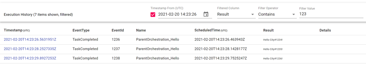 tino_scale_tone's tweet image. #DurableFunctionsMonitor v5.1.
Instance execution history can now be filtered by time and other field values.
'In' and 'Not In' filter operators.
Minor UI improvements.
github.com/scale-tone/Dur…
@AzureFunctions #DurableFunctions