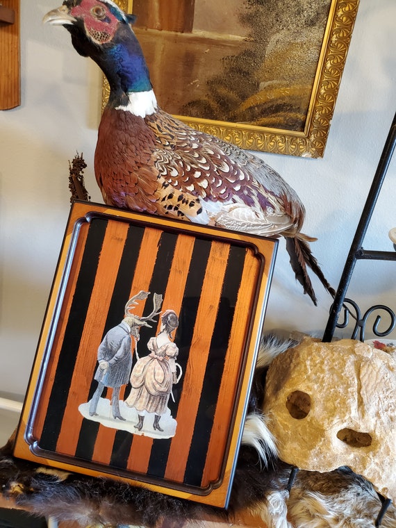 FairOaksAntique's tweet photo. Victorian Gothic Circus Beauty Leading Man-Beast https://t.co/VRacGb1Evk #homedecor #walldecor #reverseglass #decoupage #mixedmedia @etsymktgtool https://t.co/zfDa3d3CmS