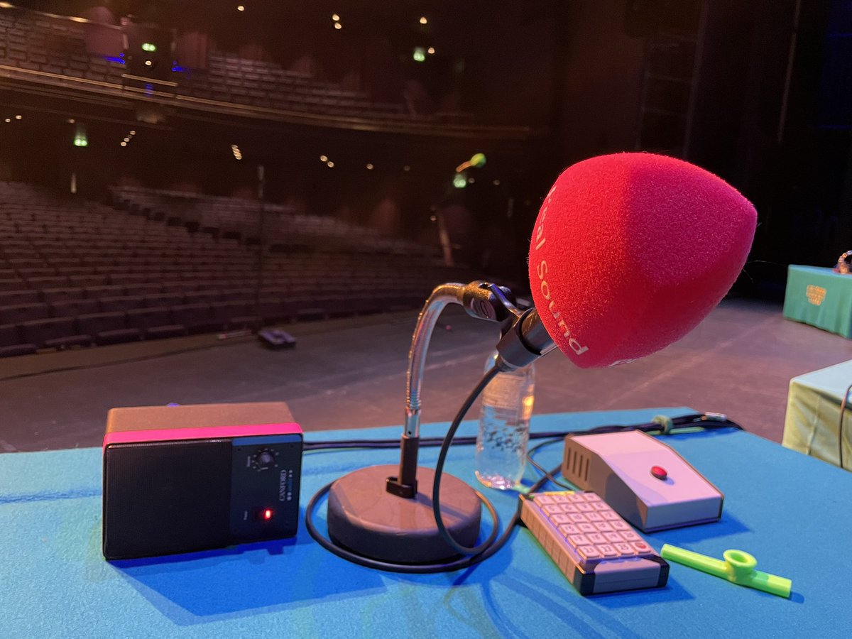 JohnFinnemore's tweet photo. Oh no. It’s happened again. That terrible moment when you awaken from a suspiciously deep sleep to find yourself at a desk next to a buzzer and a kazoo… and you realise that you are about to be given Silly Things To Do. #isihac https://t.co/1OG2ZhSI3V