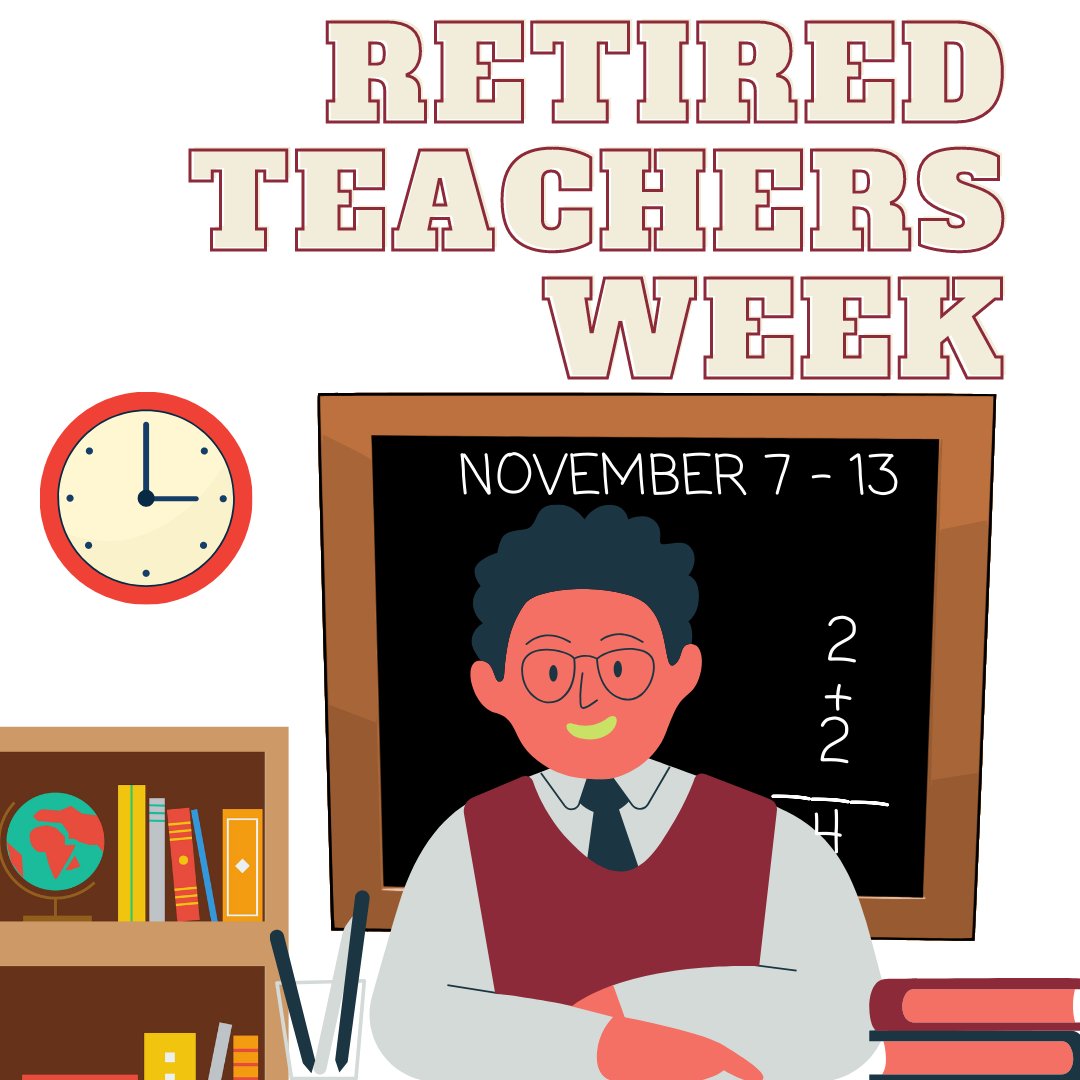 This week is #RetiredTeachersWeek. Just as thank the wonderful educators that guide students today, it is important to also thank those that came before. Many are still active in our schools & community because they are THAT committed to the children. Thank you!