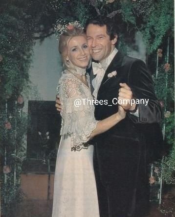 Threes_Company's tweet photo. The #ThreesCompany Groom🤵 &amp; two Brides! 👰👰 Lol John's wedding with Nancy! Suzanne's wedding with Alan &amp; Joyce's fake wedding with Scott in movie "With This Ring" from 1978.💒 🕊 💐 ❤️  #JohnRitter #JackTripper #JoyceDeWitt #JanetWood #suzannesomers #ChissySnow https://t.co/VxHhLjpjYT