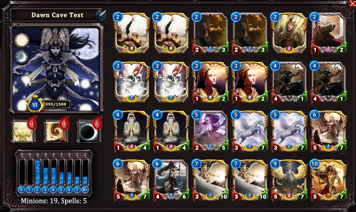 SatisfiedBeard's tweet photo. Made this deck for a player in @runestrike #CCG. Then today get another message saying they got to Diamond rank. All I did was design the deck they played it &amp; got it to the rank. Now they are playing my favorite champion next The Queen herself, Hyperia. https://t.co/43qLhCaMlN