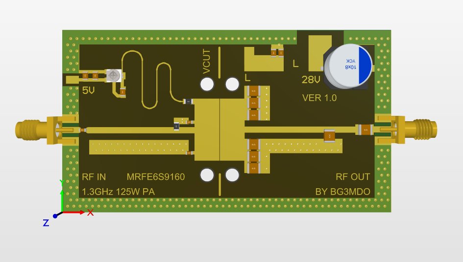 bg3mdo's tweet photo. Start a new project - 1.3GHz high power PA on a cheaper FR4 base, cheaper MOS as well. https://t.co/5bmPCgB8Im