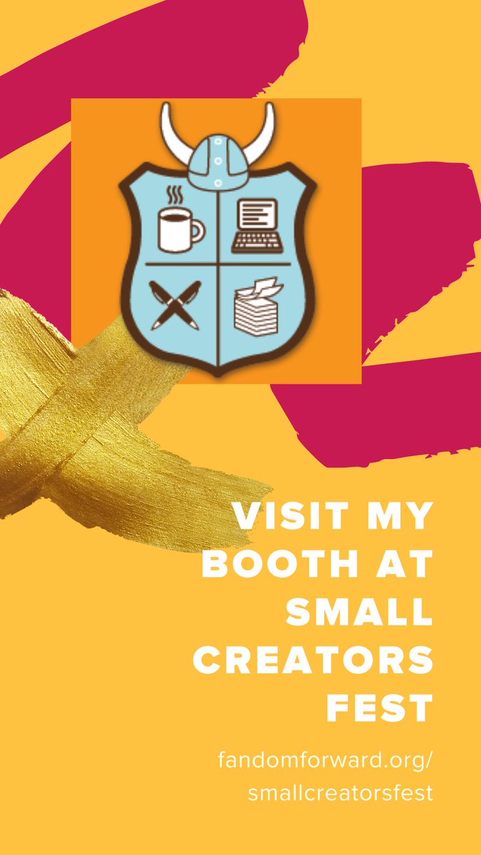 NaNoWriMo's tweet photo. We're thrilled to be a featured creator in @FandomForward's #SmallCreatorsFest, a virtual celebration of fan-created art & merch! Join us Nov 8-14 at https://t.co/HwPfNMjWAi. https://t.co/E3r0BObdyp