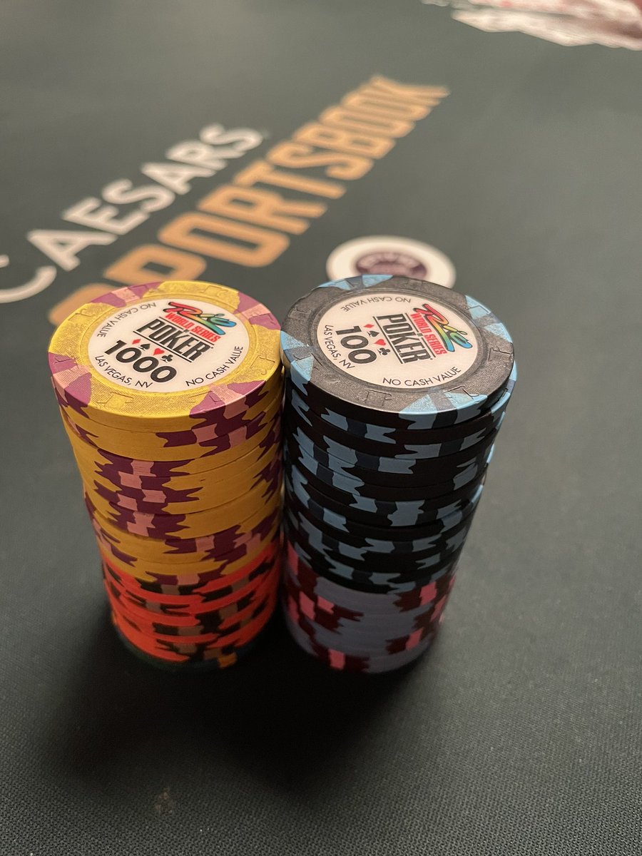 KounterfeitPkr's tweet photo. MAIN EVENT CONTEST: Guess our stack at the end of Day 1 (0 is not an option!) and we’ll buy you into Event 68: $1,111 One Drop. Post your guess in the comments. Must retweet to enter. Good luck everyone. #wsop https://t.co/7xnvwL49i4