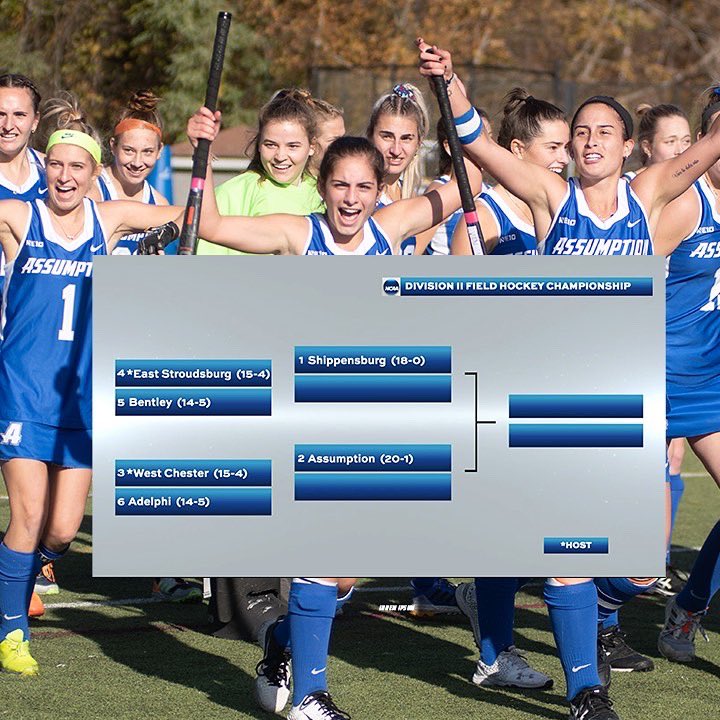 Assumption University Athletics (@goassumptionu) on Twitter photo The Hounds are headed to the final 4 of the NCAA DII Field Hockey Championship! <a href="/assumption_fh/">Assumption University Field Hockey</a> Read the full release here: bit.ly/3bQzJPV The Hounds are headed to the final 4 of the NCAA DII Field Hockey Championship! <a href="/assumption_fh/">Assumption University Field Hockey</a> Read the full release here: bit.ly/3bQzJPV