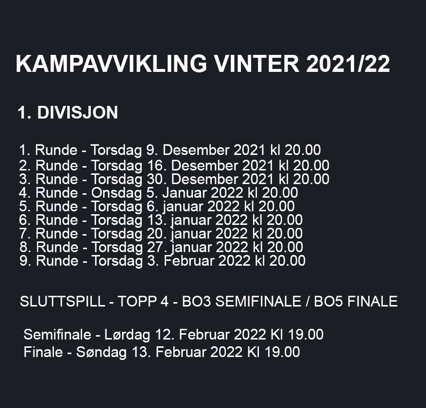 @telialigaen_ nærmer seg sesongslutt og det betyr at vi sparker igang vår egen offseason liga!

gamer.no/turneringer/my…

Bli med da vel!

<a href="/kjellcoNorge/">Kjell & Company</a> bridgeit.no <a href="/gamerno/">Gamer.no</a> <a href="/ManateeGG/">Manatee</a>