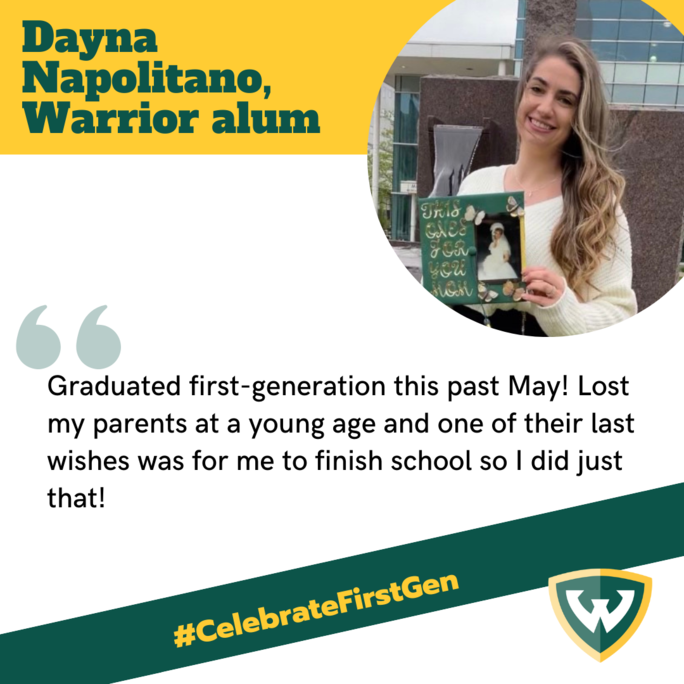 waynestate's tweet image. Today, we acknowledge the Warriors in our community who are blazing trails as first-generation college students. We are proud of all of their accomplishments.

#CelebrateFirstGen
#ImFirst