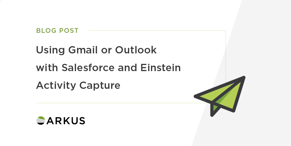 ArkusInc's tweet photo. New post from @Kelly_J_in_PA now on the Arkus blog that looks at how and why to configure Einstein Activity Capture, the configuration options, and the ways to sync with Salesforce. https://t.co/HfHRwenzjk #EinsteinActivityCapture #Email #EmailAutomation https://t.co/gAqySC21S5