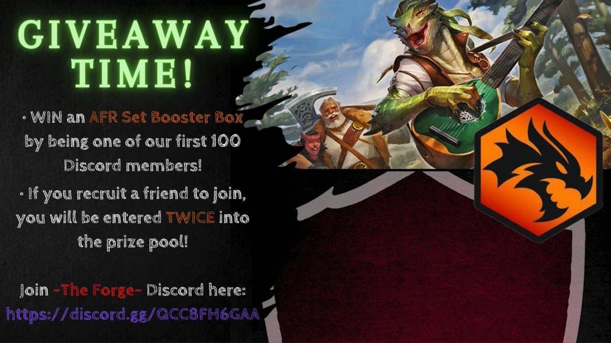 TabletopCommand's tweet photo. It’s time for our next #Giveaway! Be one of our first 100 Discord Members to win an AFR Set #Booster #Box! Message @ Arbor in our #Discord to be entered #Twice into the #prize #pool! We will announce the #winner #LIVE on #Twitch @ our #goal ! #Giveaways #Free #win  #DiscordGhost https://t.co/J4OdcmK4FQ