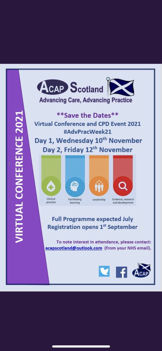 <a href="/GCUNursing/">GCU Nursing</a> we love highlighting opportunities for professional development! 👀👇🏼free conference and CPD event, an excellent platform for some peer networking… have you registered to attend? #AdvancedPracticeWeek <a href="/nappgcu/">MScNAPPGCU @nappgcu</a> <a href="/GCUNursingSoc/">GCU Nursing Society 💙</a> <a href="/CaledonianNews/">Glasgow Caledonian University</a> <a href="/NHSGGC/">NHS Greater Glasgow and Clyde</a> <a href="/NESnmahp/">NESnmahp</a>