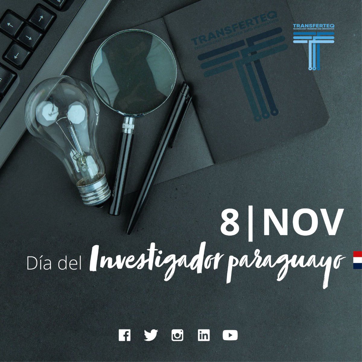 transferteq's tweet photo. #Transferteq | El 8 de noviembre del 2011, el @conacytparaguay #CONACYT aprobó la primera categorización de #Investigadores, en el marco del #PRONII, creando de esta manera la carrera del Investigador Paraguayo 👨🔬🧑🏻🔬🔬🇵🇾
A todos ellos, les deseamos MUCHAS FELICIDADES‼️ https://t.co/CK4dRb5oig