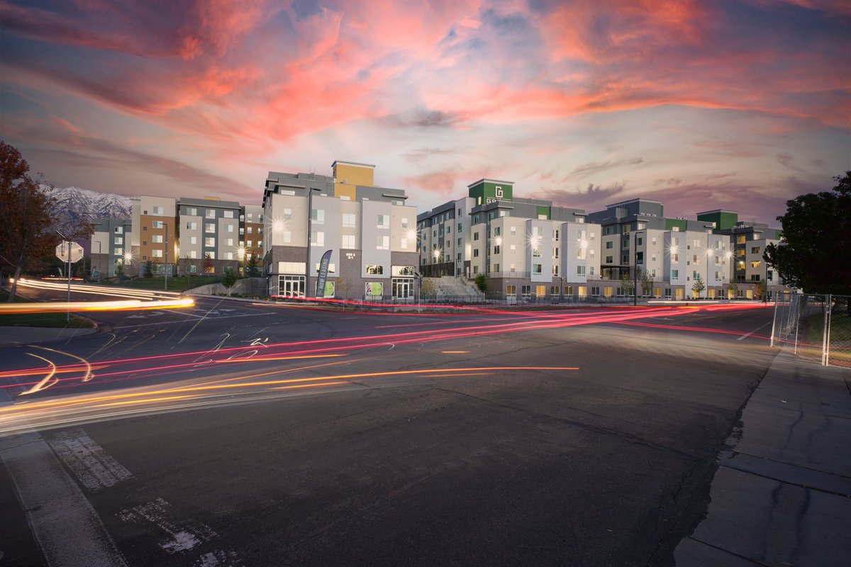humphreys_arch's tweet photo. The Green is the first student housing contiguous to Utah Valley University’s campus. It will consist of five buildings of single-occupancy rooms, a parking structure and unique amenities to the area.

Client: PEG Development/Woodbury Corporation 
Builder: R&amp;O Construction https://t.co/cwNNbToChi